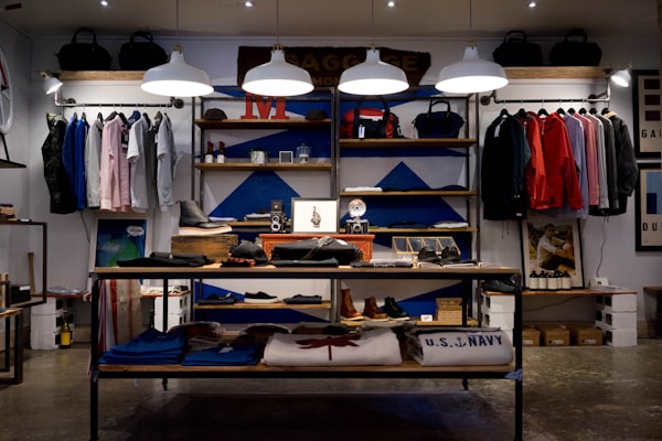 Intérieur d'un centre commercial grande distribution